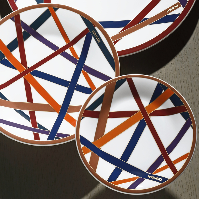 MISSONI - PANE/BREAD or BUTTER PLATES - Ø 15.5 cm - SET 6 PCS